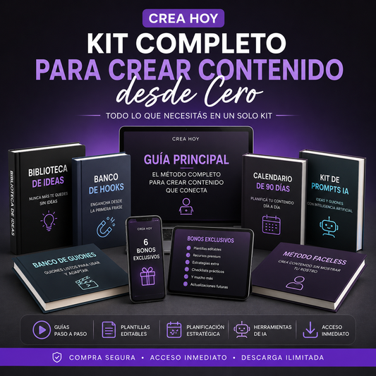 Kit Completo para Crear Contenido desde Cero